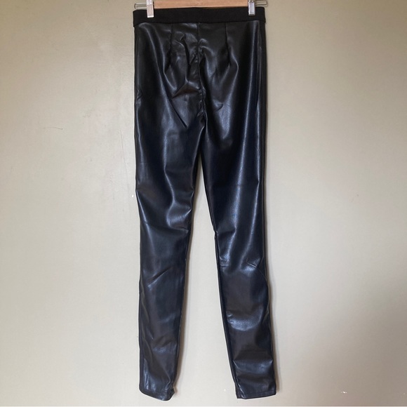 SECOND Yoga Jeans Rachel Skinny Vegan Leather Jeans NWT - Picture 4 of 5